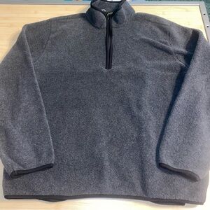 Vintage Y2K Eddie Bauer Fleece Pullover Jacket Polartec Tall XL QZ Quarter Zip